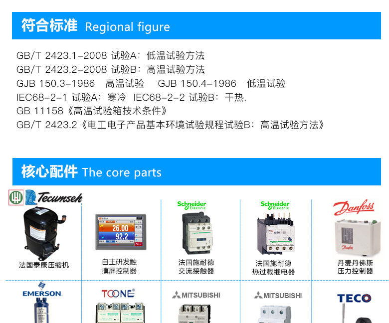 高低温交变试验箱符合什么标准？看图知道